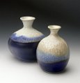 6539 Salt-fired JT Porcelain Vases